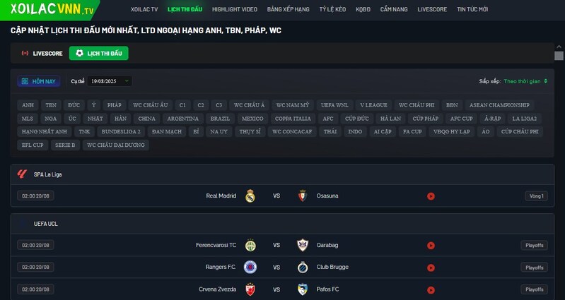 Xoilacvn – Xem tin tức và trực tiếp bóng đá với chất lượng cao