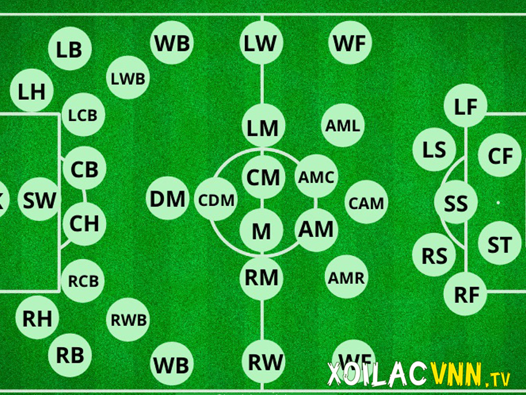 Giải mã thuật ngữ – Các vị trí là gì trong bóng đá